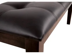 Haddigan Dining Bench In Dark Brown