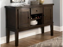 Haddigan Server In Dark Brown