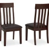 Haddigan Side Chair In Dark Brown, Set Of 2