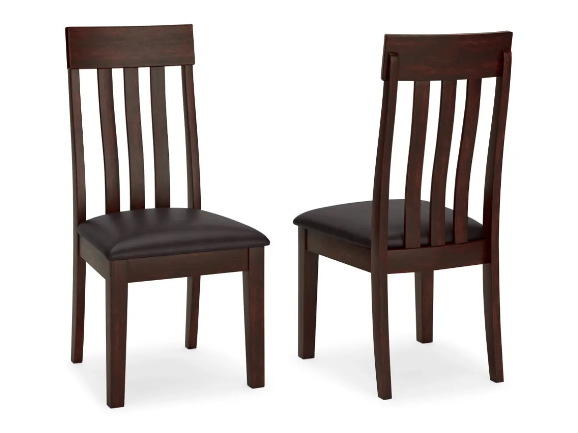 Haddigan Side Chair In Dark Brown, Set Of 2