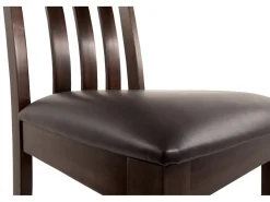 Haddigan Side Chair In Dark Brown, Set Of 2