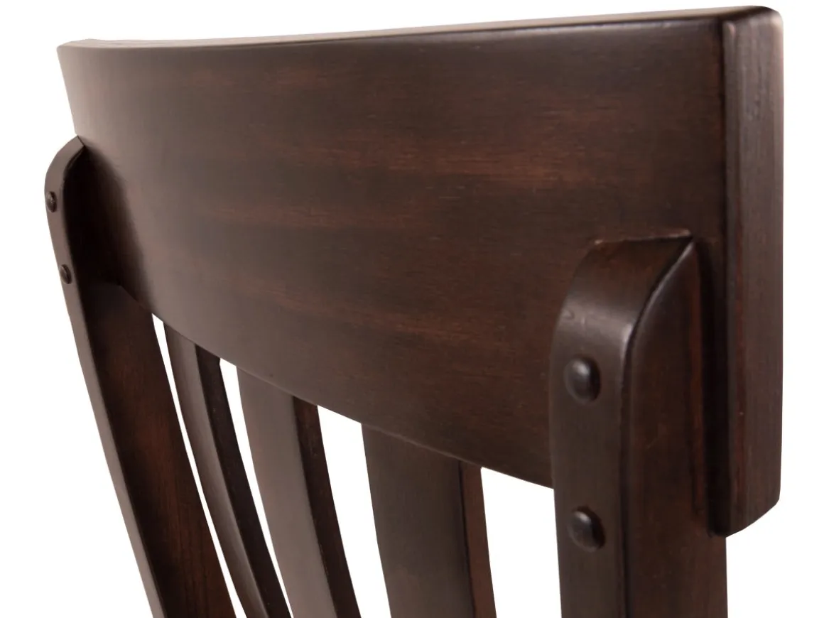 Haddigan Side Chair In Dark Brown, Set Of 2