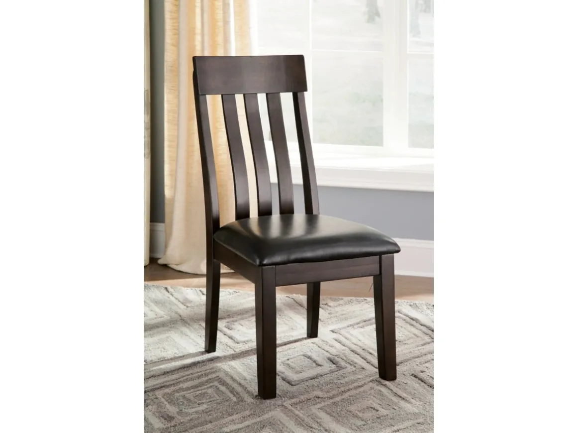 Haddigan Side Chair In Dark Brown, Set Of 2
