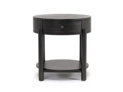 Hadleigh Triangular End Table In Coffee Bean