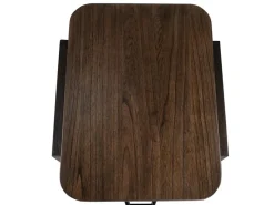 Hallie Rectangle End Table In Milk Chocolate/Dark Chocolate