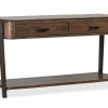 Hallie Sofa Table In Milk Chocolate/Dark Chocolate