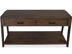 Hallie Sofa Table In Milk Chocolate/Dark Chocolate