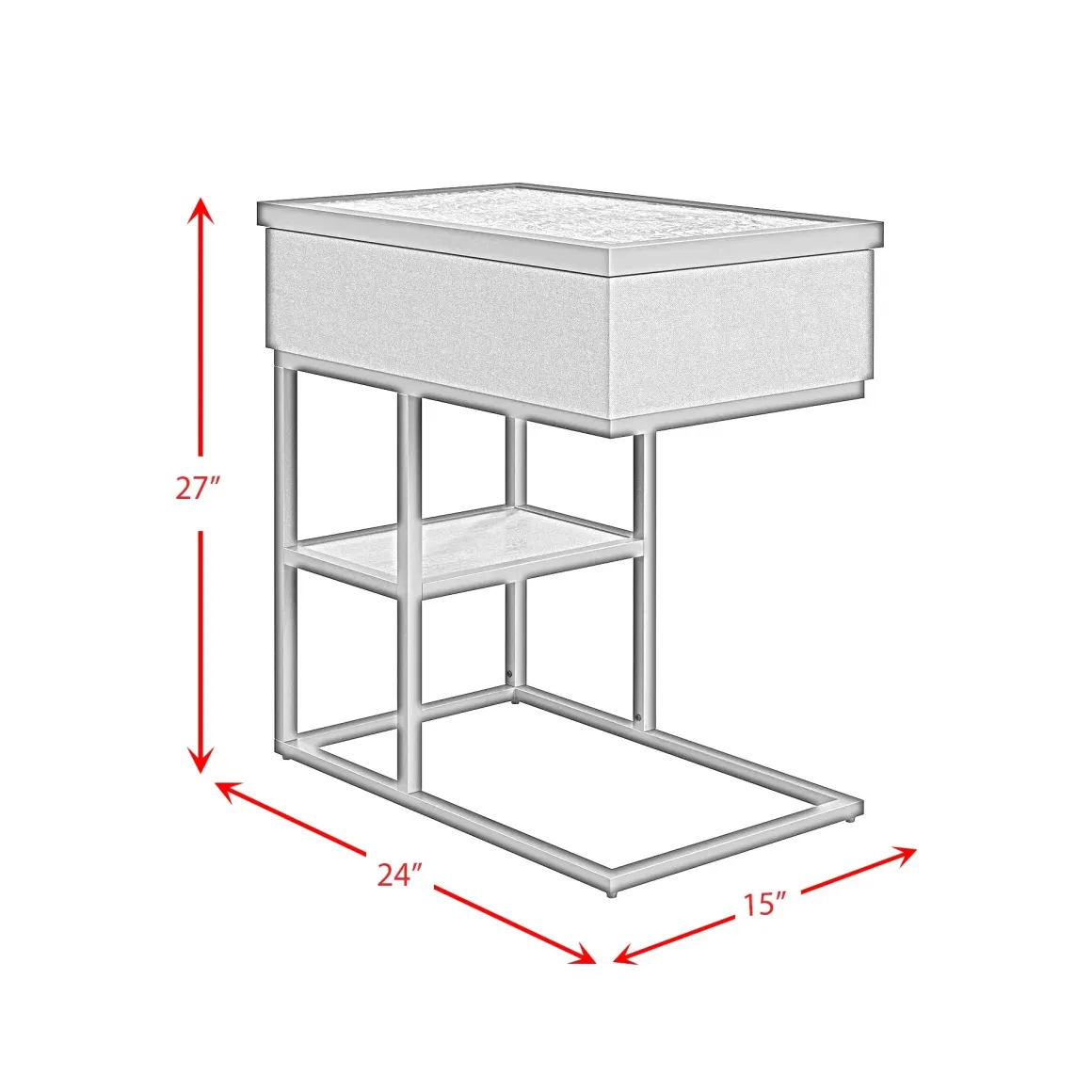 Halo Accent C Table In Black