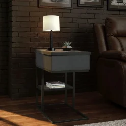 Halo Accent C Table In Black