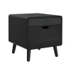 Halo Round End Table In Black