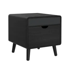 Halo Round End Table In Black