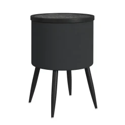 Halo Round End Table In Black