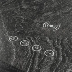 Halo Round End Table In Black