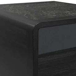 Halo Round End Table In Black