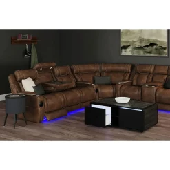 Halo Round End Table In Black