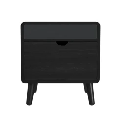 Halo Round End Table In Black