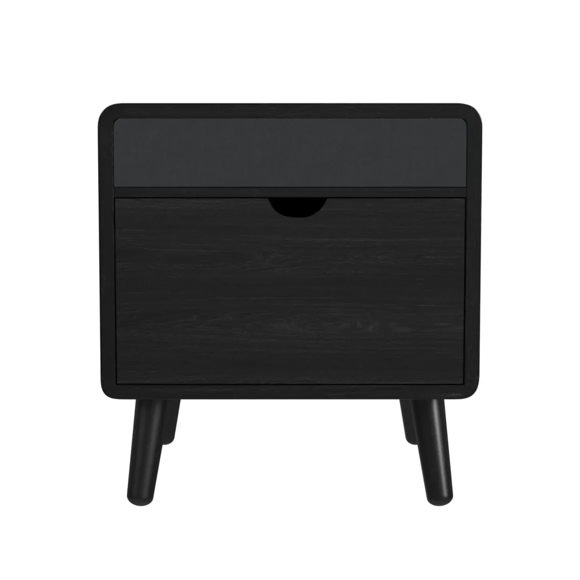 Halo Round End Table In Black