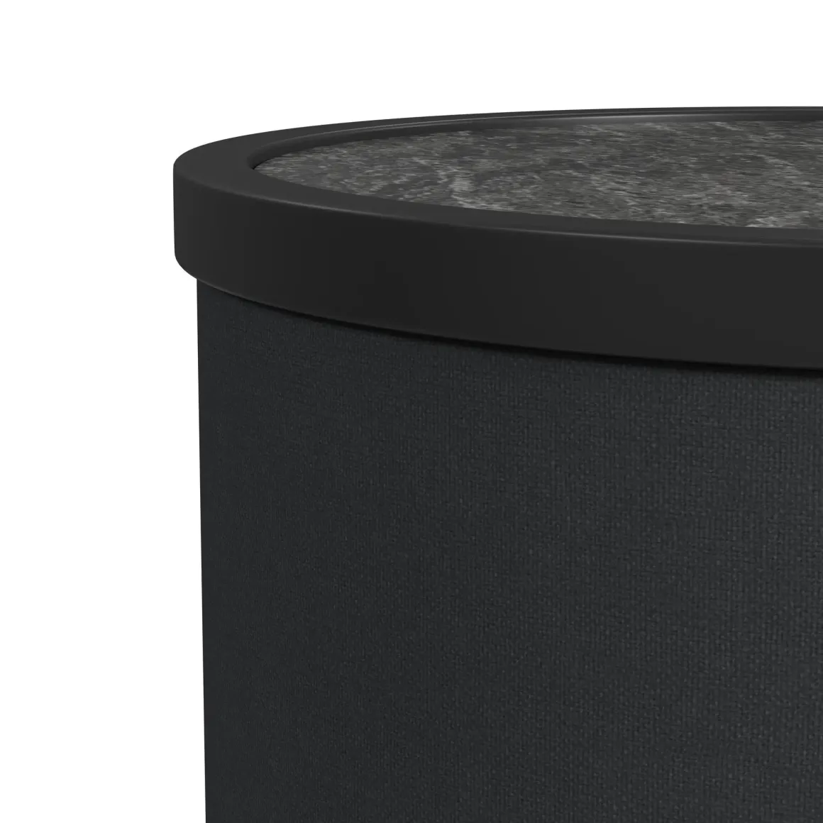 Halo Round End Table In Black