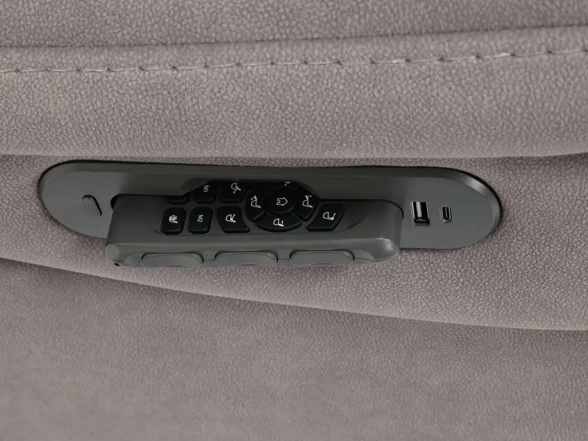 Hamilton 3 Power Recliner In Arula Elephant