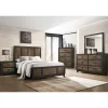 Harlington Panel Bed, Dresser, Mirror & Nightstand In Walnut, Full