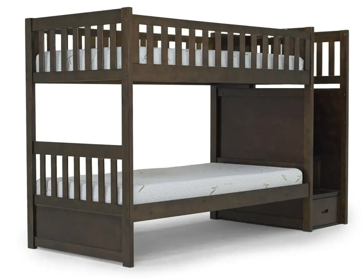 Harlow Bunk Bed In Espresso, Twin/Twin