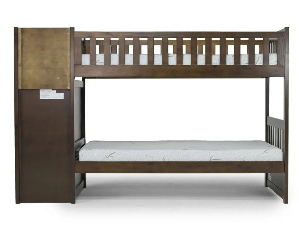 Harlow Bunk Bed In Espresso, Twin/Twin