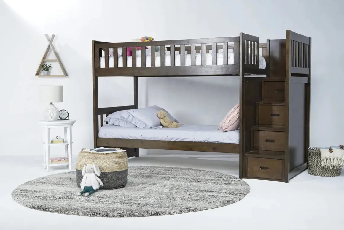 Harlow Bunk Bed In Espresso, Twin/Twin