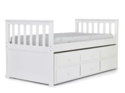 Harlow Captain Bed W/ Storage Trundle In Espresso