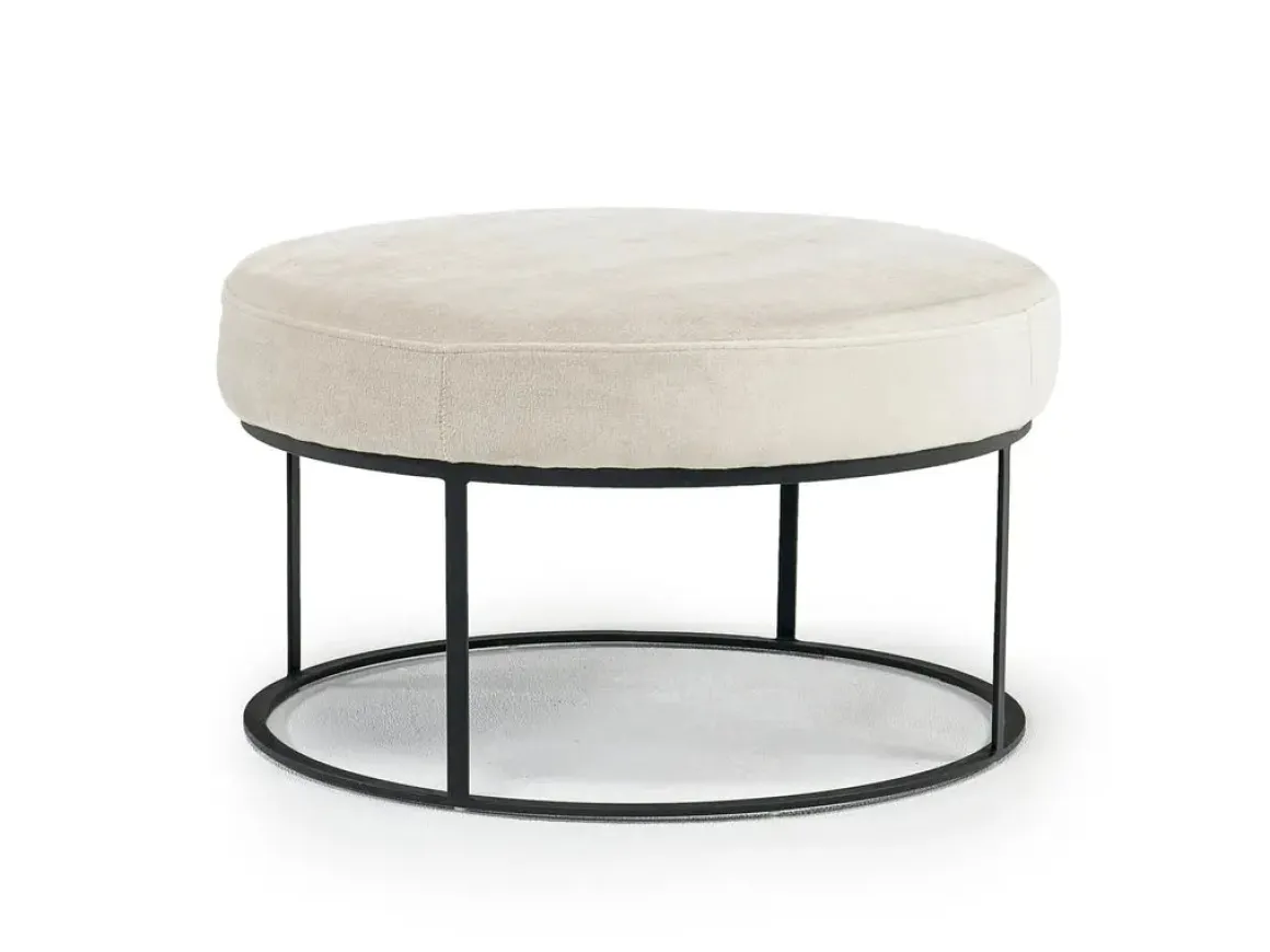 Harvey Accent Ottoman In Romo Linen