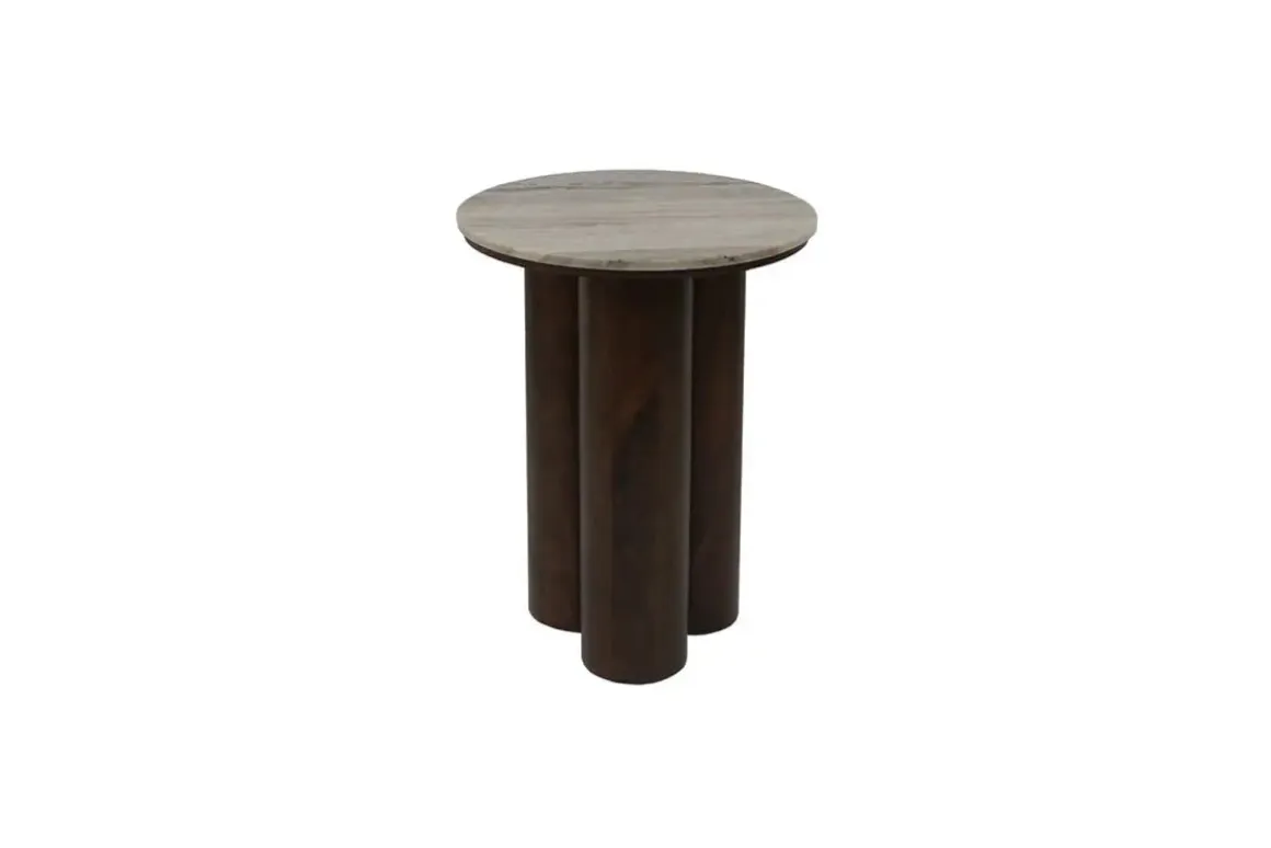 Henfield Accent Table In Beige/Warm Brown