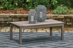 Hillside Barn Outdoor Coffee Table In Gray/Brown