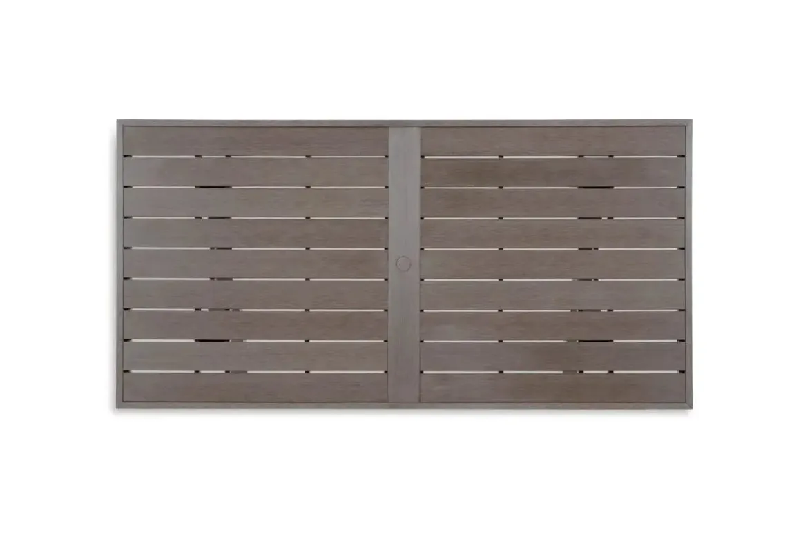 Hillside Barn Outdoor Dining Table, 4 Side Chairs & 2 Arm Chairs In Gray/Brown