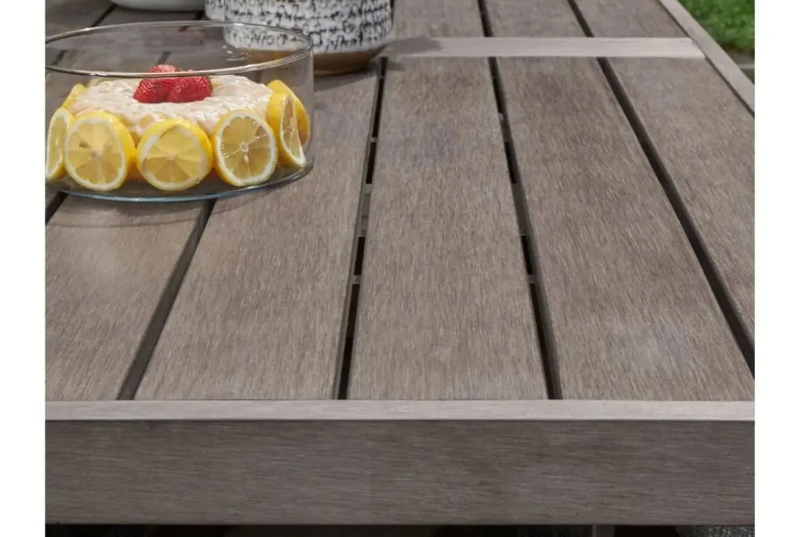 Hillside Barn Outdoor Dining Table, 4 Side Chairs & 2 Arm Chairs In Gray/Brown