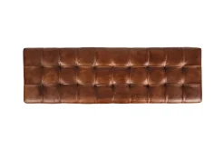 Hogan Tuft Bench In Sienna Leather