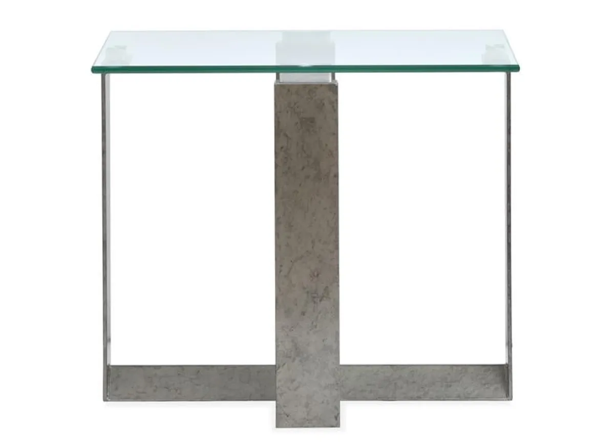 Holden End Table In Aged Pewter