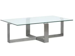 Holden Rectangle Coffee Table In Aged Pewter
