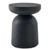 Hurlee Outdoor Round Accent Table In Gray