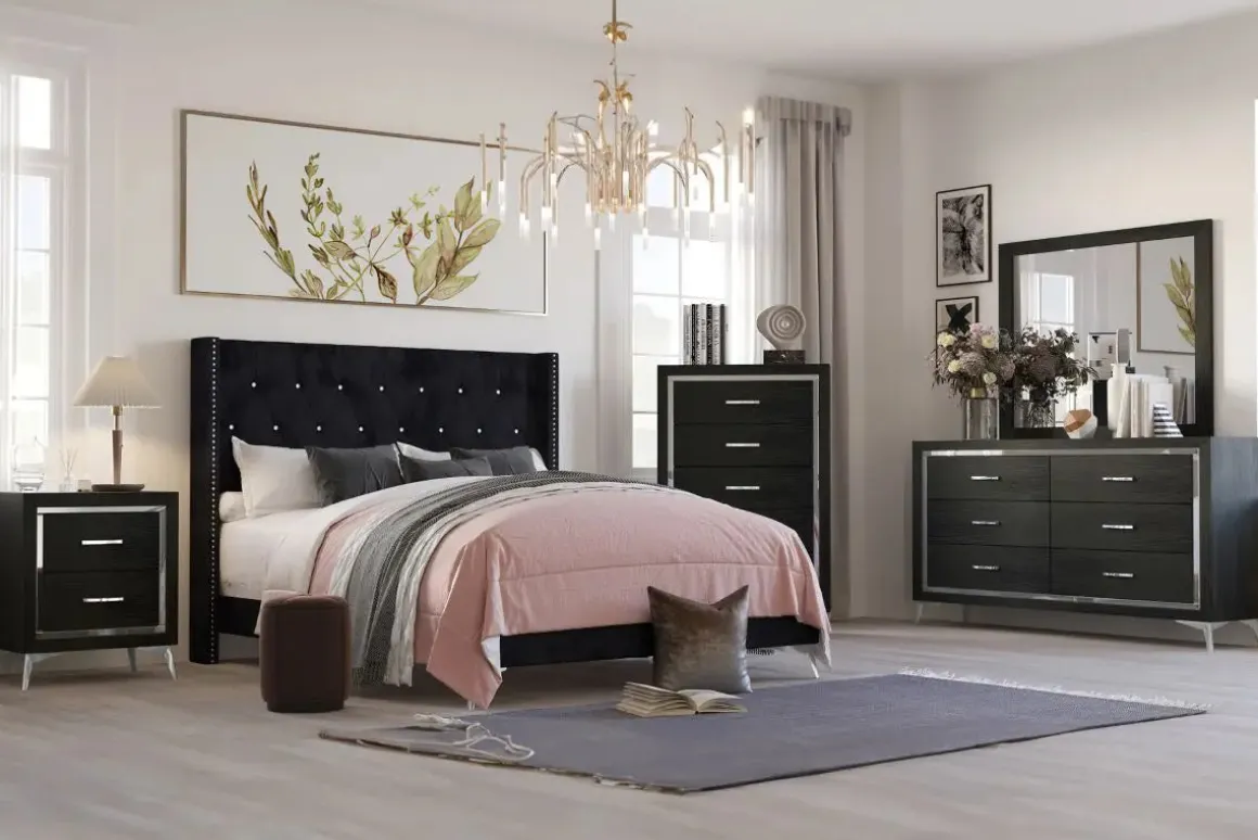 Huxley Panel Bed In Gray, Full