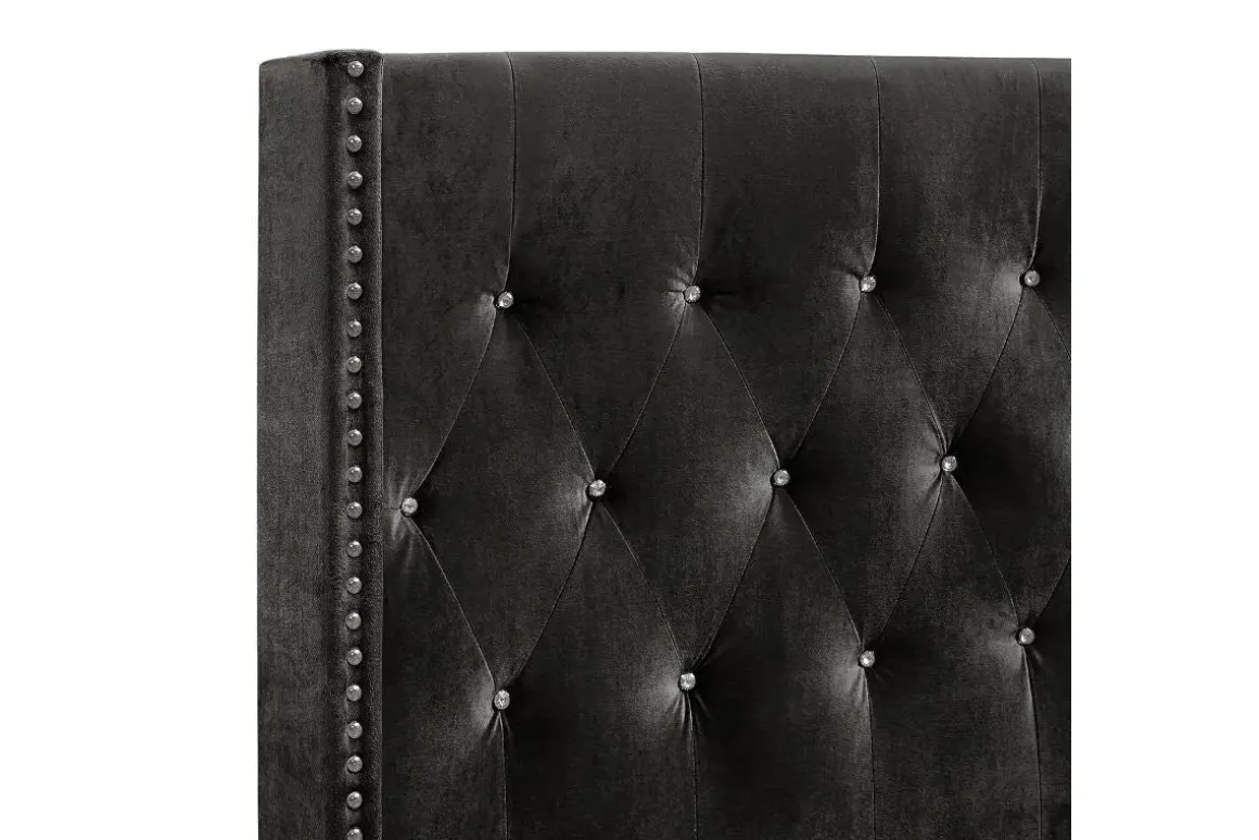 Huxley Panel Bed In Gray, Full