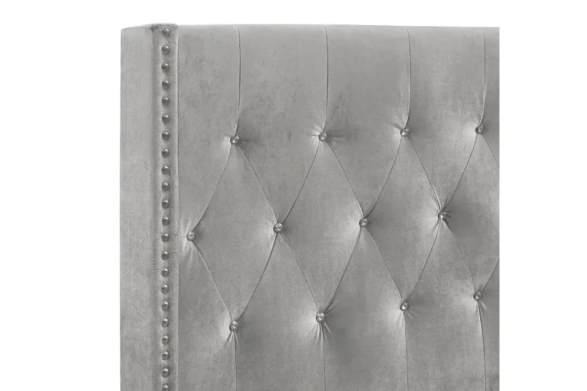 Huxley Panel Bed In Gray, Full