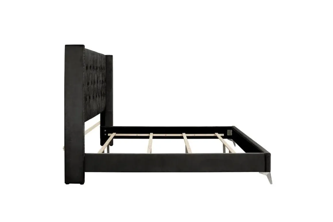 Huxley Panel Bed In Gray, Full