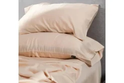 Iced Bamboo Cooling Sheets & Pillowcase Set In Charcoal, Twin