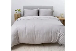 Iced Duvet Set In Light Gray, Twin