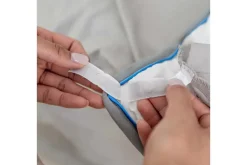 Iced Duvet Set In Light Gray, Twin