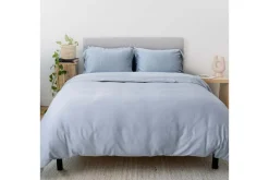 Iced Duvet Set In Light Gray, Twin