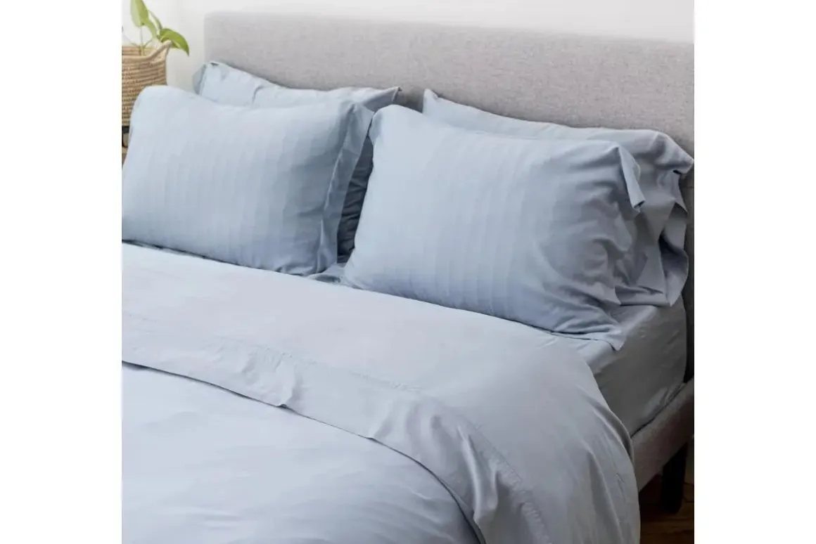 Iced Duvet Set In Light Gray, Twin