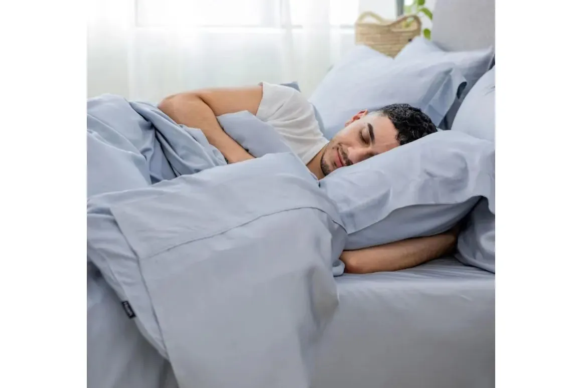 Iced Duvet Set In Light Gray, Twin