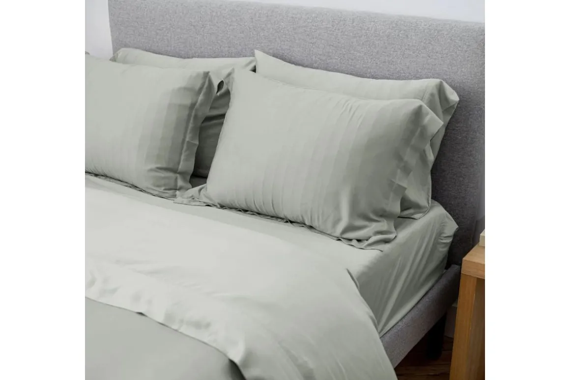 Iced Duvet Set In Light Gray, Twin