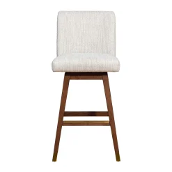 Isabella Swivel Barstool In Beige
