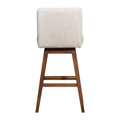 Isabella Swivel Barstool In Beige